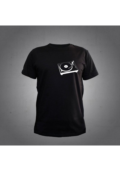 Herşey Nota Dj Pikap Siyah T-shirt Unisex 001