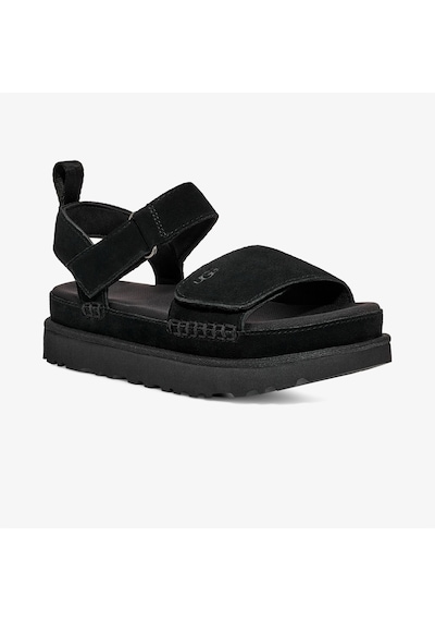 Ugg Goldenstar Kadın Siyah Sandalet Düz 1136783 Siyah