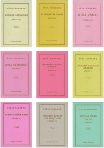 Sezai Karakoç Şiirleri 9 Kitap Set
