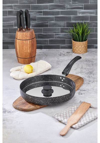 Polochef Çupra Granit Balık Ve Börek Tavası Siyah 34 Cm Siyah