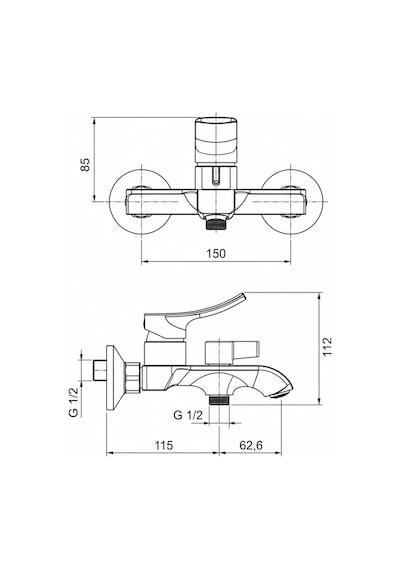 Valero Robot Duş Seti+banyo Bataryası Mat Altın Vs-3188
