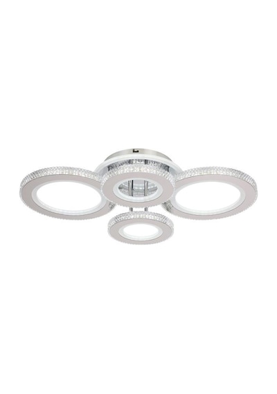 Eray Aydınlatma 2023-4 Krom Dimmer Kumandalı Led Avize Krom