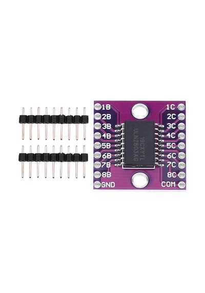 Uln2803a Npn 8 Adet Darlington Transistör Sürücü Entegre Modülü Bjt Bipolar Yüksek Voltaj