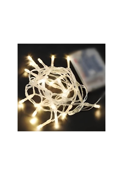 Led Işık 5 Metre - Pilli - Sarı Renk Bakır