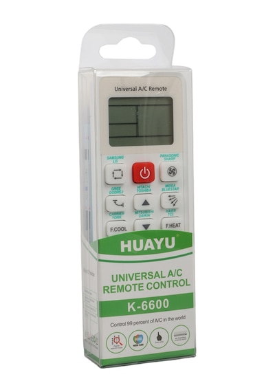 Huayu K-6600 Üniversal Akıllı Klima Kumandası 99% Uyumluluk Lcd Ekranlı