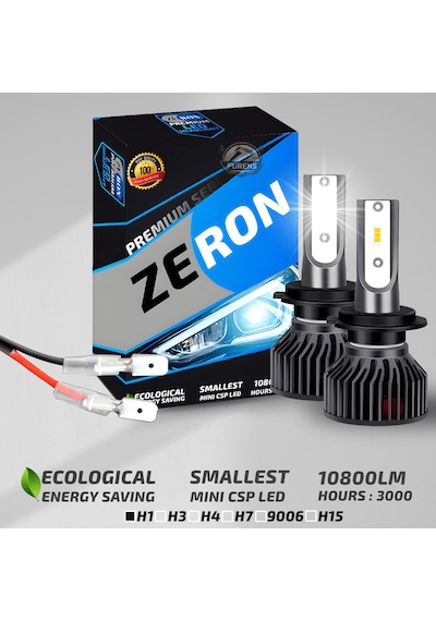 Zeron Premium Series H1 Led Xenon Şimşek Etkilii Led Xenon Led Ampul