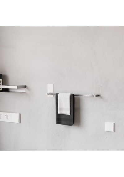 Zift Unique Ömür Boyu Paslanmaz Çelik Havlu Askısı - Yapışkanlı Montaj Havluluk - 45cm Banyo & Tuvalet Havlu Tut Çok Renkli