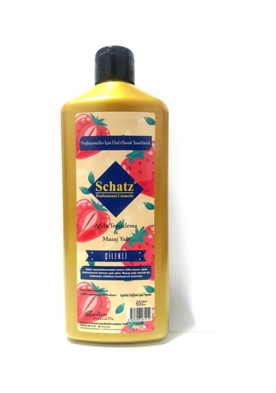 Schatz Çilekli Ağda Temizleme ve Masaj Yağı 650 ML