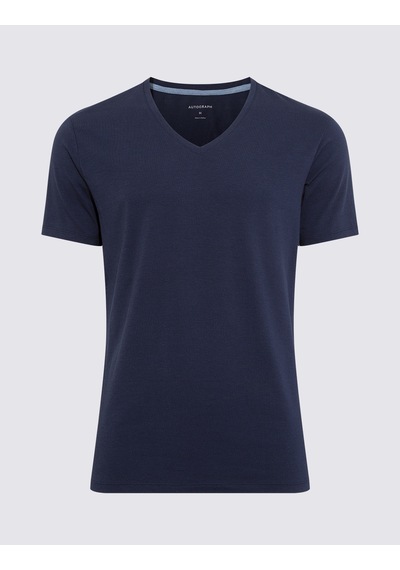 Marks & Spencer Yumuşak Dokulu Kısa Kollu Atlet T14001680h Lacivert