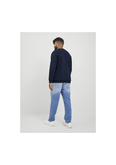 Jack & Jones Plus Sweatshirt Plus Einfarbig Sweatshirt Navy Blazer