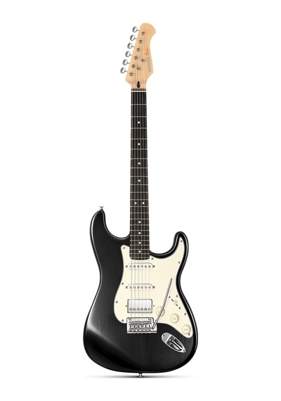 Donner Dst-400 Elektro Gitar Transparent Black 104082560123