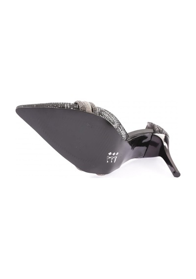 Dgn Ysf-07-23y Kadin Silver Taş Bantli Abiye Ayakkabi YSF-07-1563-R11294