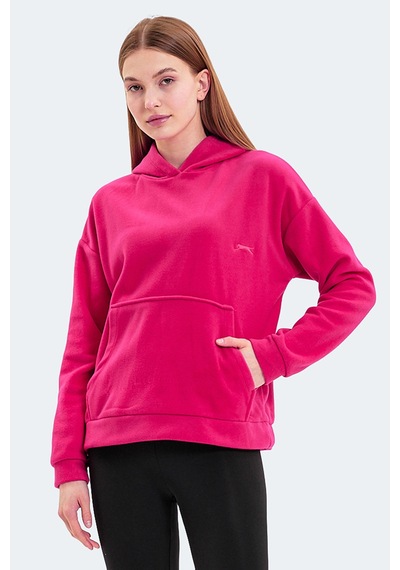 Slazenger Sassa 2 Li Set Kadın Siyah - Fuşya Sweatshirt Siyah - Fuşya