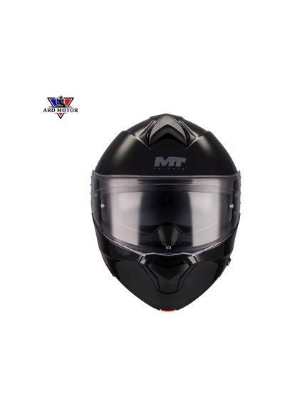 Mt Helmets Genesıs Sv Pure A1 Parlak Sıyah Çene Açılır Kask Siyah