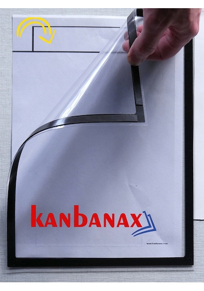 Magnet Çerçeve - Kanbanax A3 Ebat-Kırmızı