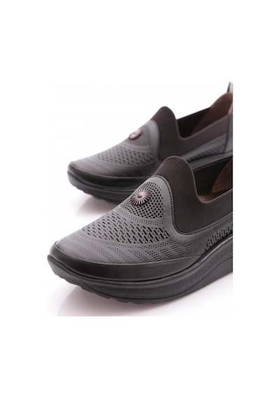Dgn 4029 Kadin Comfort Ayakkabi Siyah Analin