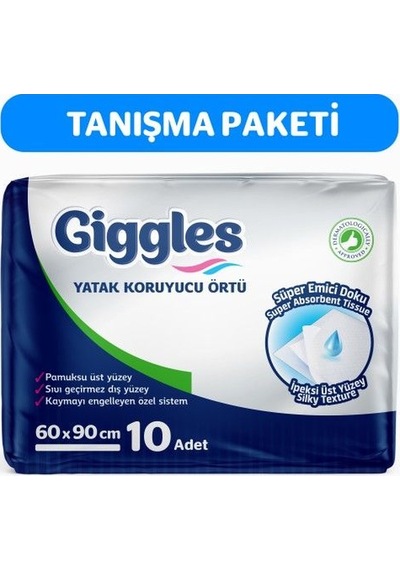 Giggles Yatak Koruyucu Örtü 60x90 10 Adet