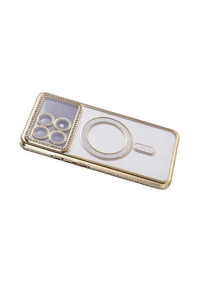 Xiaomi Poco X6 Pro Uyumlu Joke Simli Magneticsafe Kılıf - Gold