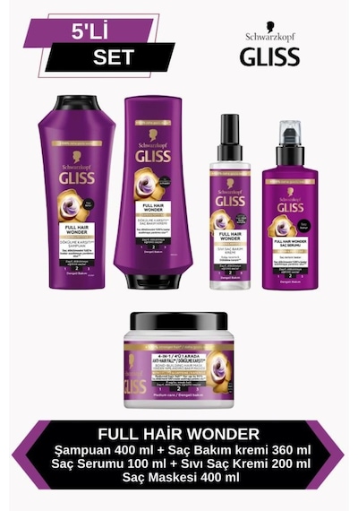 Full Hair Wonder Dökülme Karşıtı Saç Bakım Seti set-hnkl-5229-6371