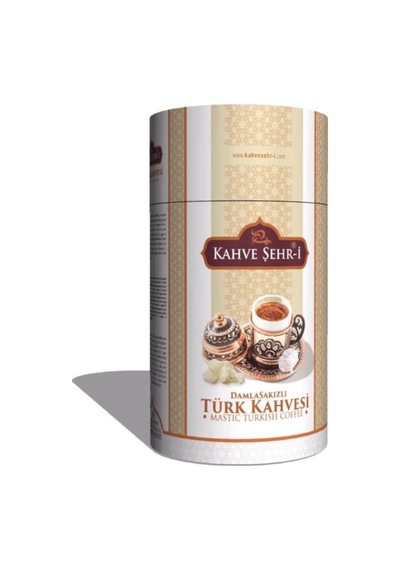 Kahve Şehr-i Damla Sakızlı Türk Kahvesi Silindir Kutu 250 G