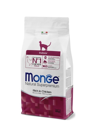Monge Indoor Tavuklu Ev Kedileri İçin Yetişkin Kedi Maması 400 Gr