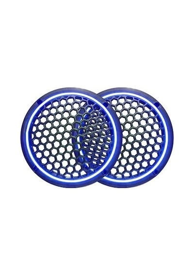 Bolsat Oto Hoparlör Montaj Kapağı 20cm Neon Işıklı 2 Li Takım