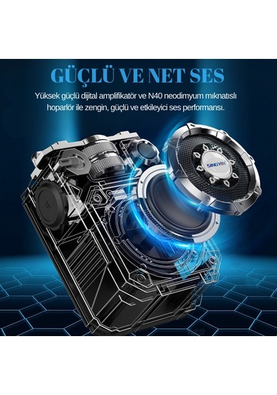 Mecha Tarzı Bluetooth Hoparlör Taşınabilir Subwoofer Mini