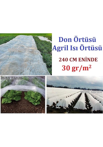 Don Kırağı Örtüsü - 240 CM x100 M - Agril - Don Örtüsü