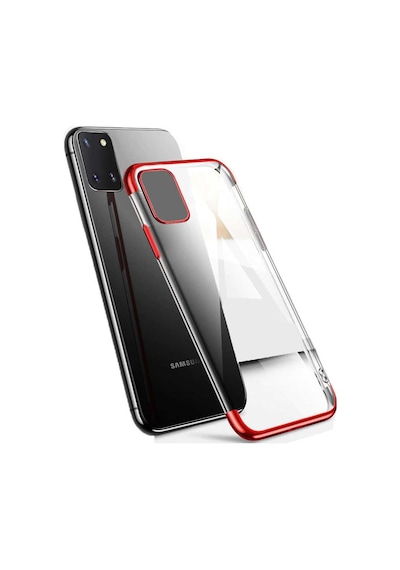 Galaxy A81 Köseleri Renkli Seffaf Kamera Korumali Silikon Kilif 565949165