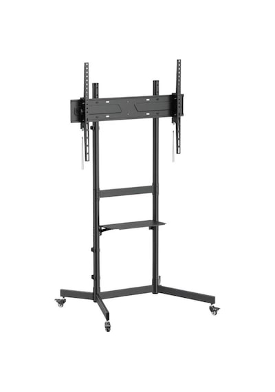 Tayfun 65'' Uyumlu Yürüyen Tekerlekli Ayaklı Led Tv Monitör Standı