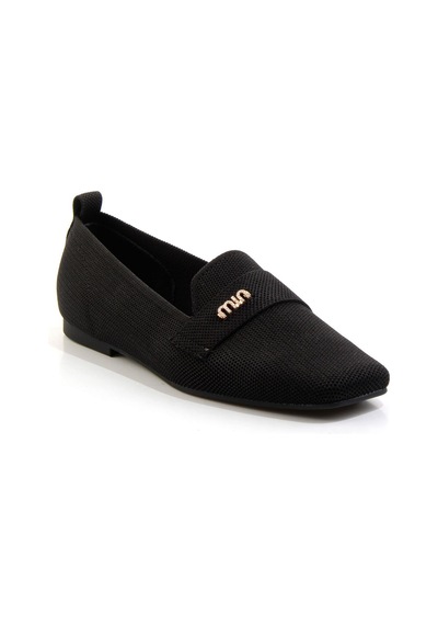 Bambi Siyah Kadın Loafer Ayakkabı K01327023382 Siyah