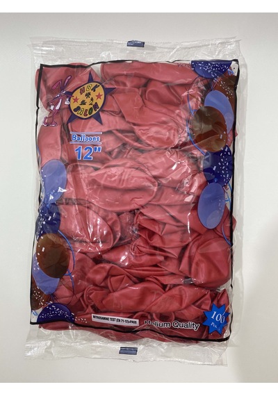 Hbk Balon - Kırmızı Metalik Balon - 100 Adet