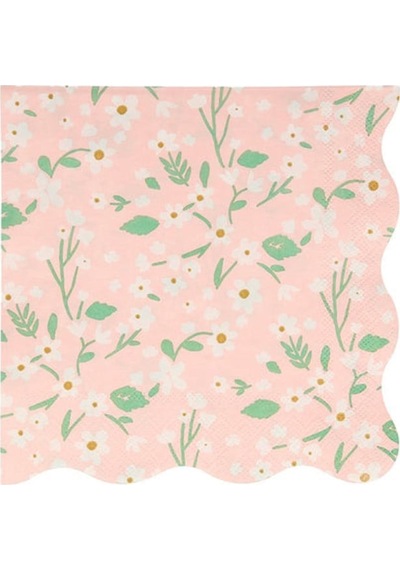 Meri Meri - Ditsy Floral Napkins - Çiçekli Peçeteler - L - 20'li