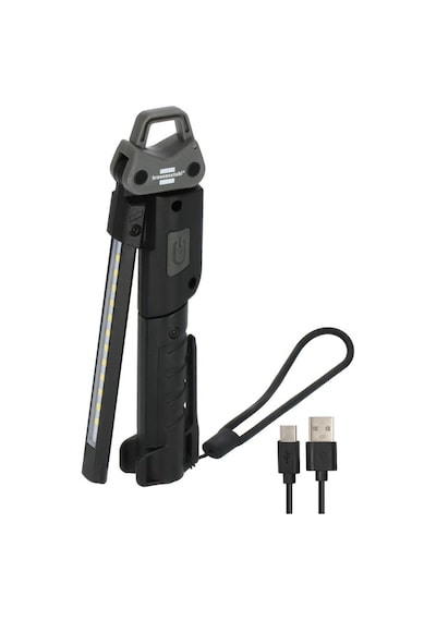 Brennenstuhl Şarjlı 6 Saat Aydınlatma Süreli 400+320 Lümen Kademeli Ayarlanabilir Usb-c Şarj Girişli El Feneri Siyah