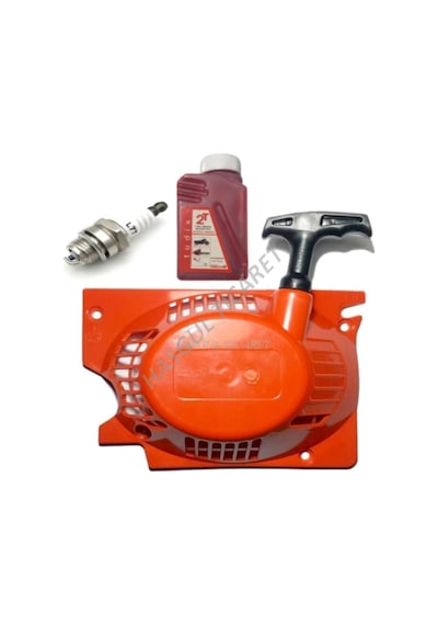 Hsgl Motorlu Testere Starter Cek Bırak Buji 100Ml 2T Yağ Set N11.1281