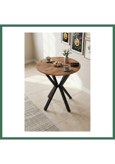 En-cag Yuvarlak Masa Atlantik Kahverengi 70 Cm Bss