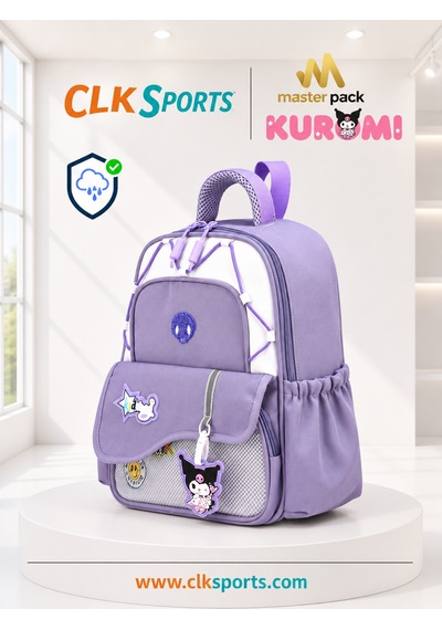 Masterpack Deluxe Anaokulu Çantası , Kalem Çantası , Kuromi Suluk Matara Hediye Mor