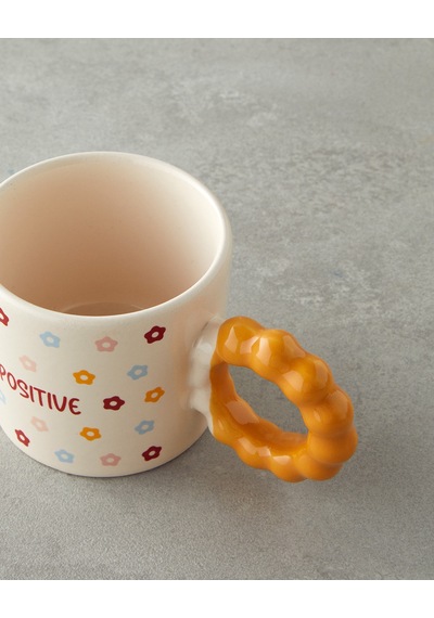English Home Positive Seramik Kupa 260 Ml Renkli Çok Renkli