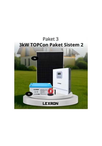3kw Jel Akülü Solar Paket Sistem 2 Paket 3