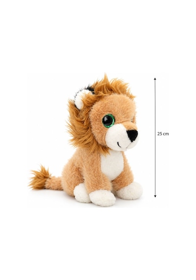 Yeşil Gözlü Aslan Peluş Oyuncak 25 Cm Çok Renkli