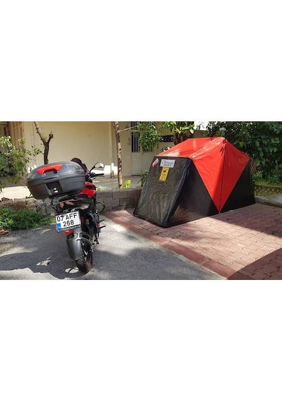 Portatif Motosiklet Garajı Su Geçirmez Garantili Kilit