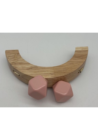Angel Çanta Aksesuar 14 Cm Oval Ahşap Burs Purdra Renk Toplu