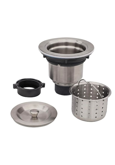 Ayrıntıshop Mutfak Lavabo Paslanmaz Çelik Drenaj Süzgeç Sepeti Süzgeç Gri