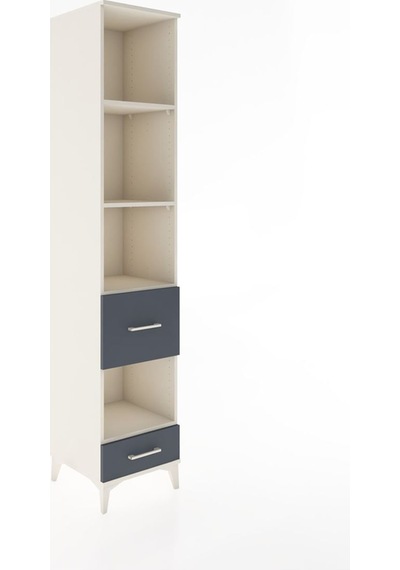 Hyperion Dolap 4 Raflı 2 Çekmeceli 44x44x221 Aytaşı-antrasit Aytaşı