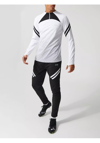 Man Alt-üst Eşofman Takımı %100 Polyester Şardonlu Dalgıç Kumaş Multicolor