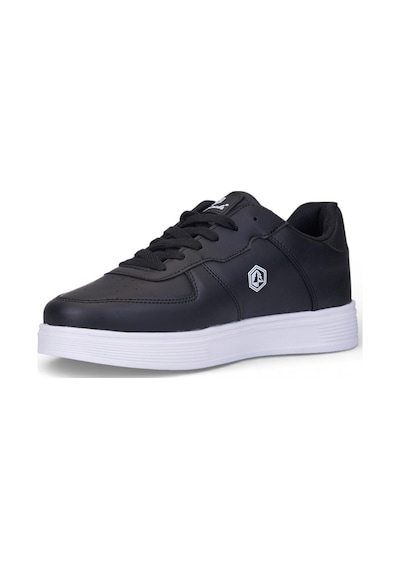 Nstil Unisex Spor Ayakkabı Rahat Yumuşak Taban Kaymaz Günlük Bağcıklı Sneaker 408 Siyah Beyaz