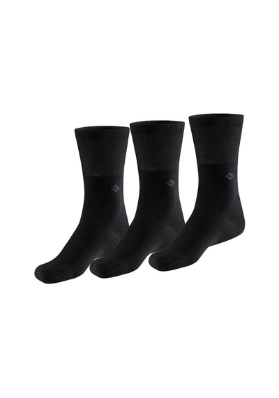 Bonny Silver Koku Yapmayan Soket Gümüş Çorap 3'lü Paket Siyah