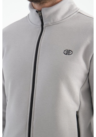 Shooter Sportswear Shooter Erkek Kışlık Eşofman Takımı Thermosoft Teknolojisi Içi Kuzu Görünümlü Regular Kalıp Açık Gri