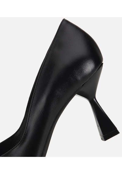 Hotiç Kadın Deri Siyah Kısa Topuklu Stiletto 01ayh321960a100 01ayh321960a100 Siyah