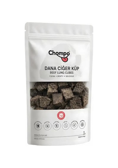 Dana Ciğer Küp 100% Doğal Katkısız Köpek Ödül Maması 100 Gr